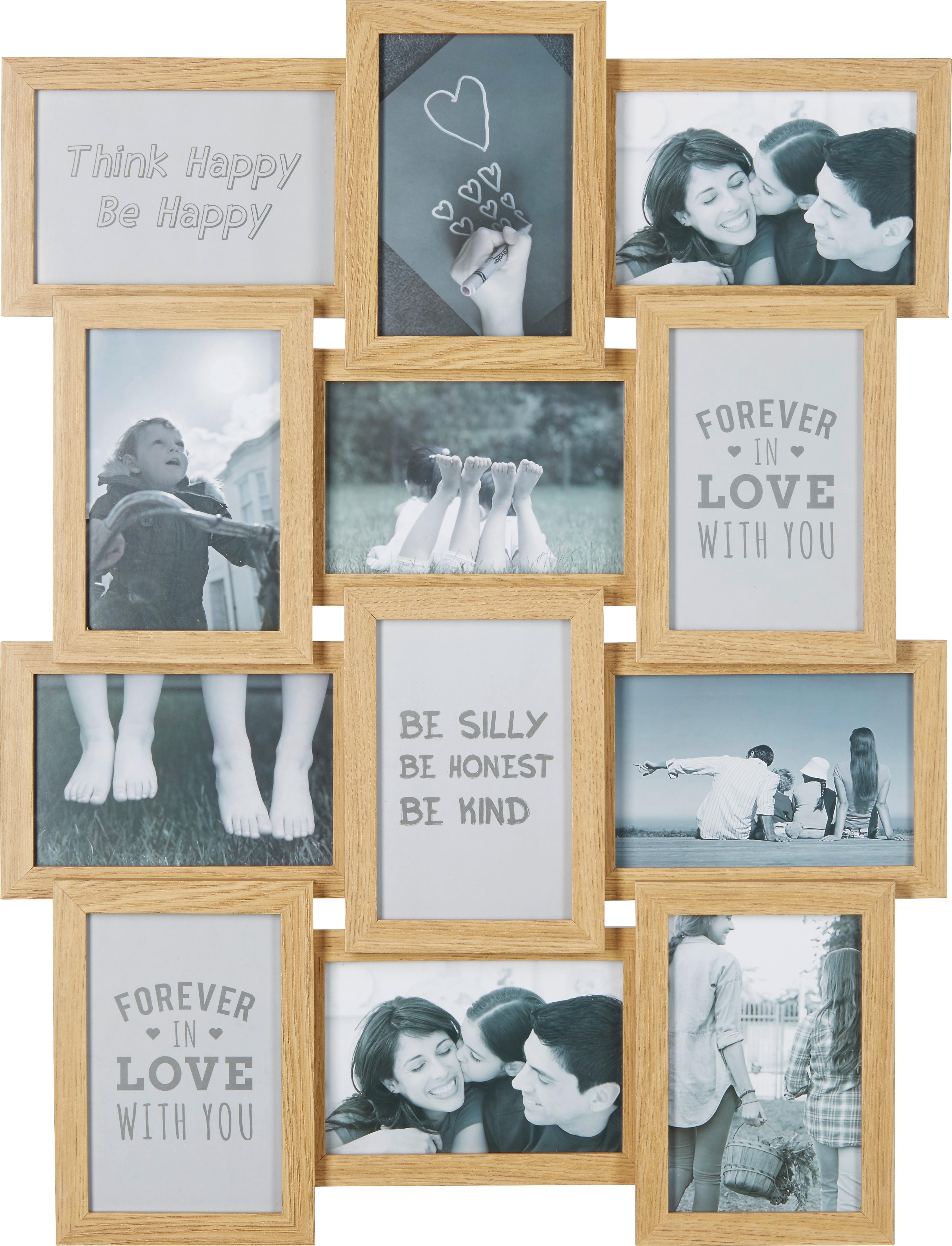 RÁM NA OBRAZOVÉ KOLÁŽE STELLA - přírodní barvy, Moderní, kompozitní dřevo/sklo (57,5/44/3cm) - Mömax