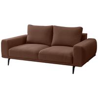 2-sitzer-sofa Selene Braun, B: 202 Cm - Schwarz/Braun, MODERN, Textil (202/89/115cm) - MID.YOU