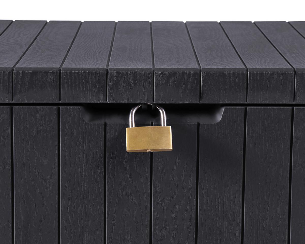 Kissenbox City 58x55x44 cm 113l Anthrazit - Anthrazit, Basics, Kunststoff (58/55/44cm)