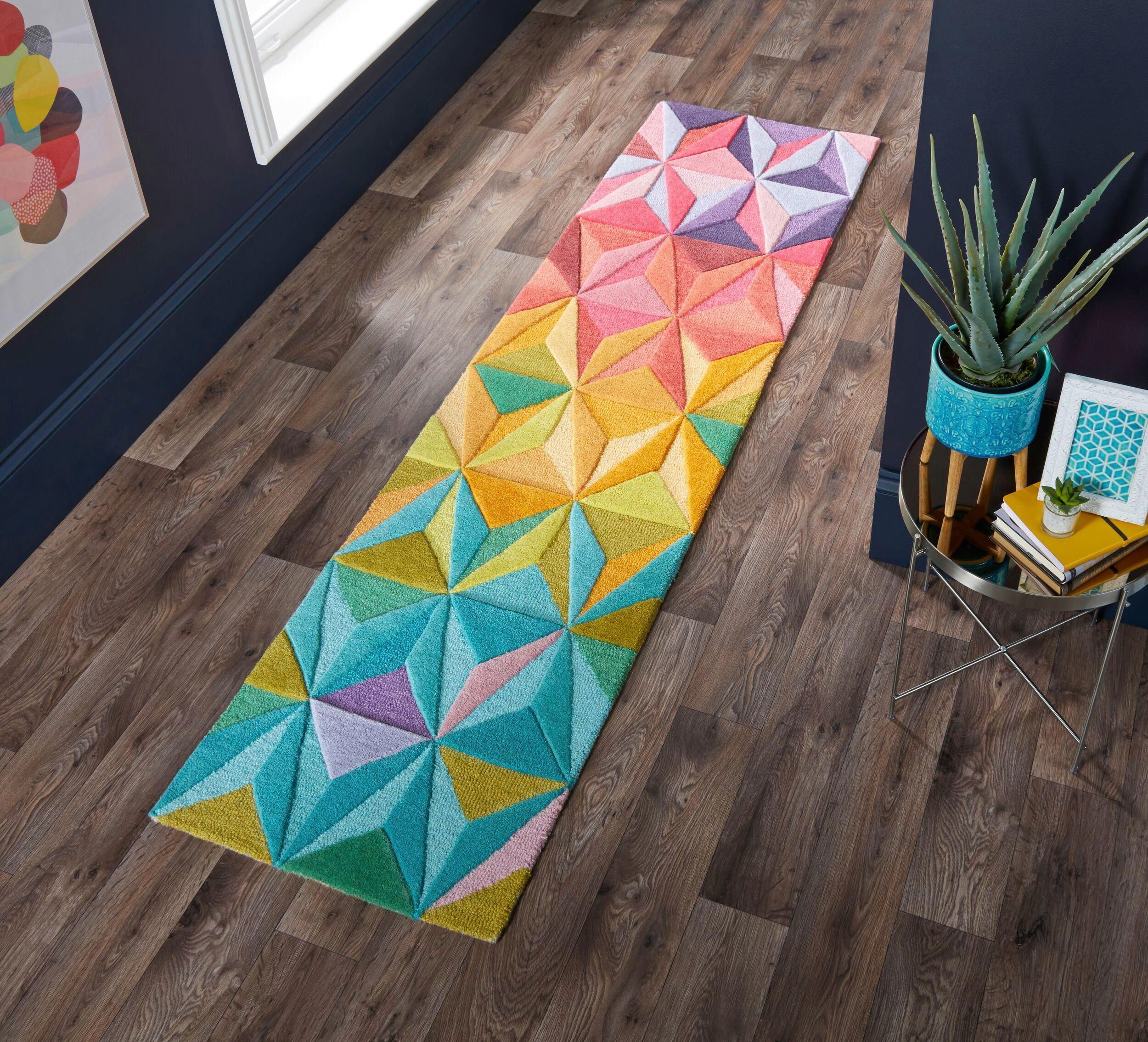Wollteppich Multicolor 230x60 cm - Multicolor, Basics, Textil (230/60cm)