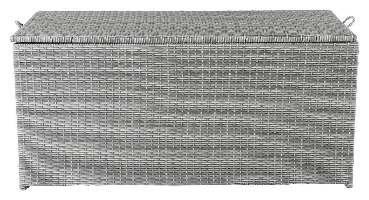 Kissenbox London - Grau, KONVENTIONELL, Kunststoff (130/61/60cm) - Gardenson