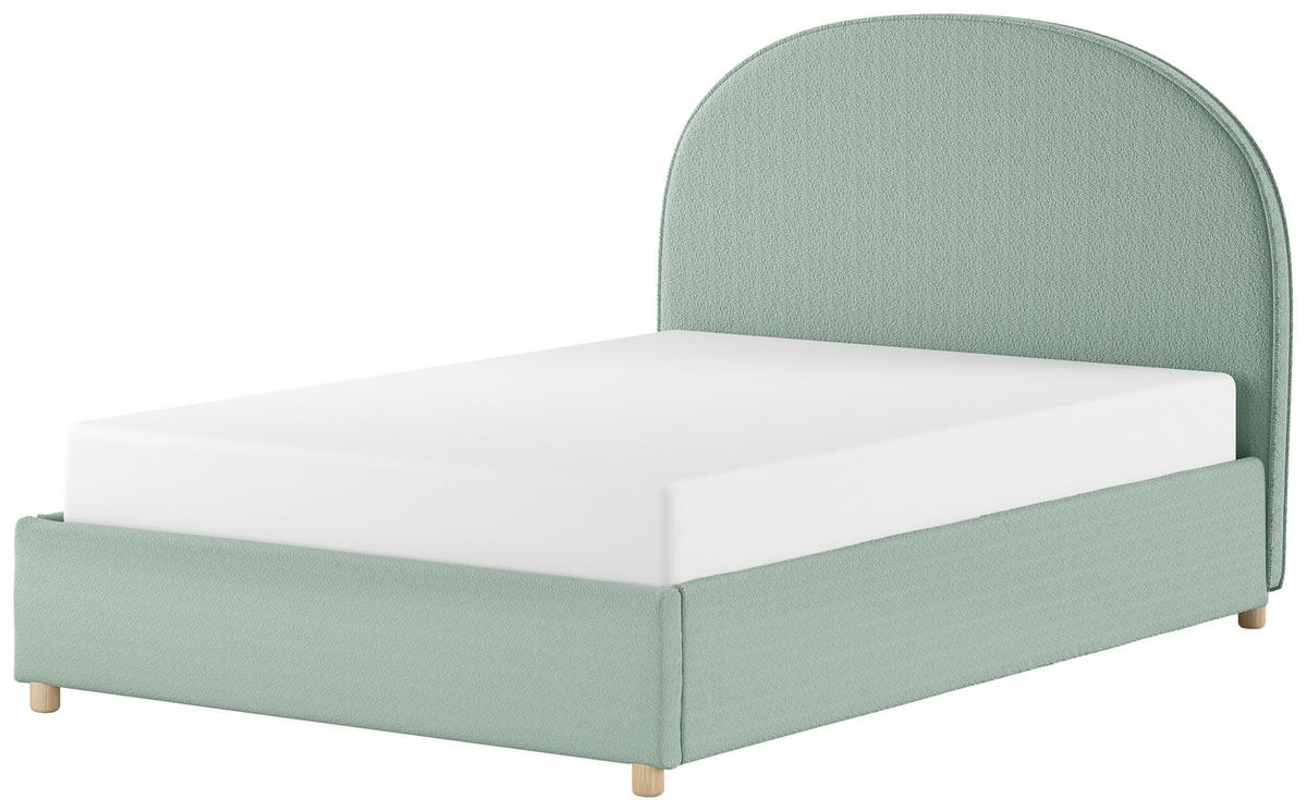 KINDER-/JUNIORBETT Moon Grün 140x200cm - Naturfarben/Grün, ROMANTIK / LANDHAUS, Holz/Textil (140/200cm) - Vipack