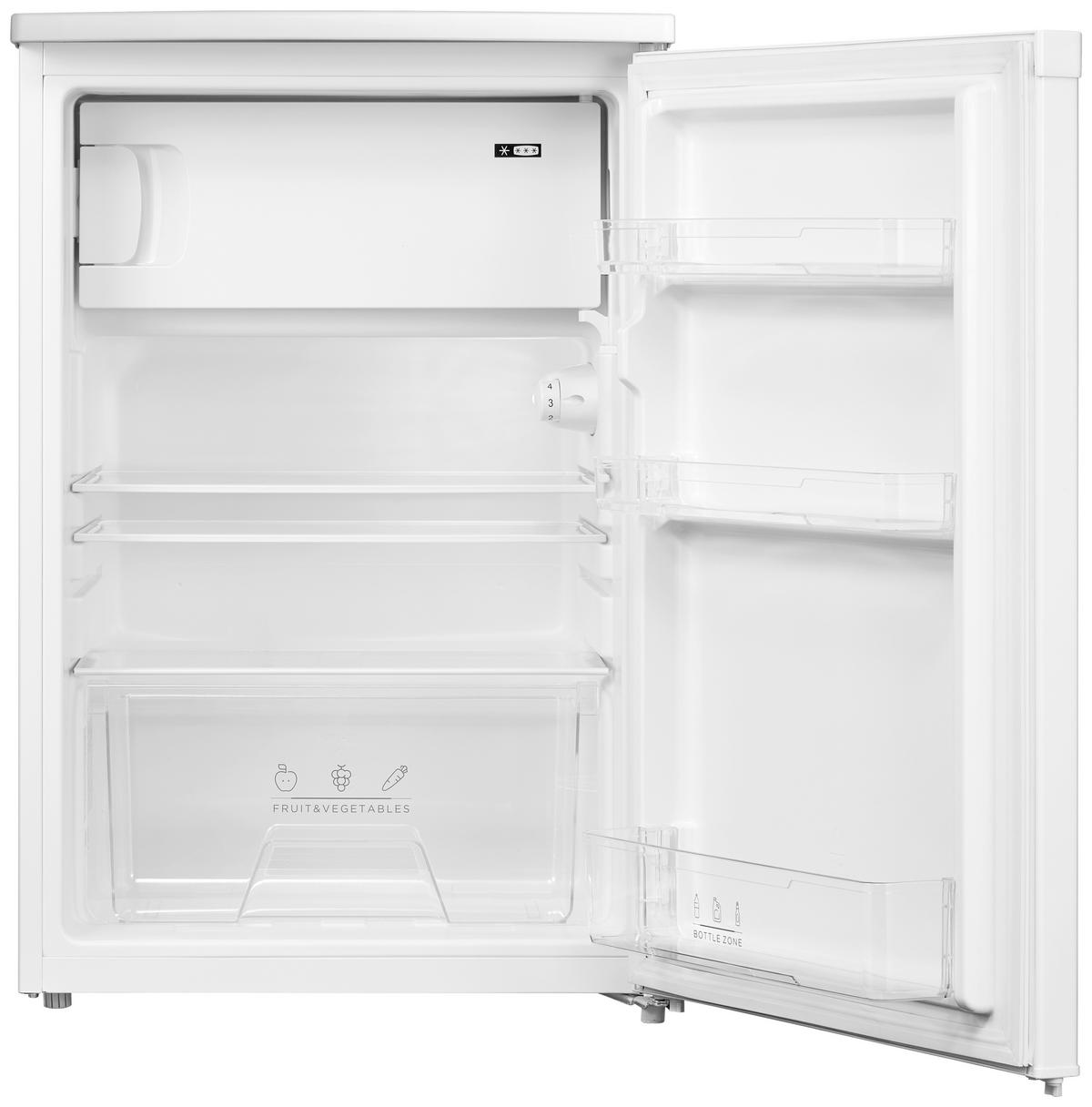 Kühlschrank Tischkühlschrank - Weiß, Basics, Glas/Kunststoff (55,3/84,5/57,4cm) - Comfee