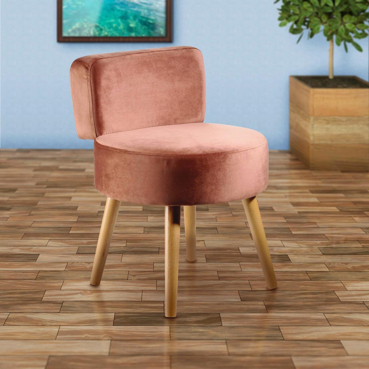 Sessel Milo - Rostfarben, Design, Textil (44/58/44cm) - Echtwerk