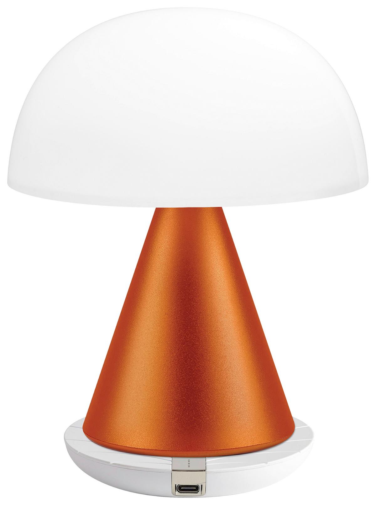 Akku-tischleuchte Lexon Mina L - Orange, Design, Kunststoff/Metall (14/17/14cm)