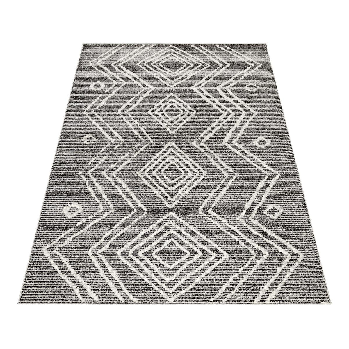 Webteppich Tasa - Schwarz, Design, Textil (140/200cm) - Novel