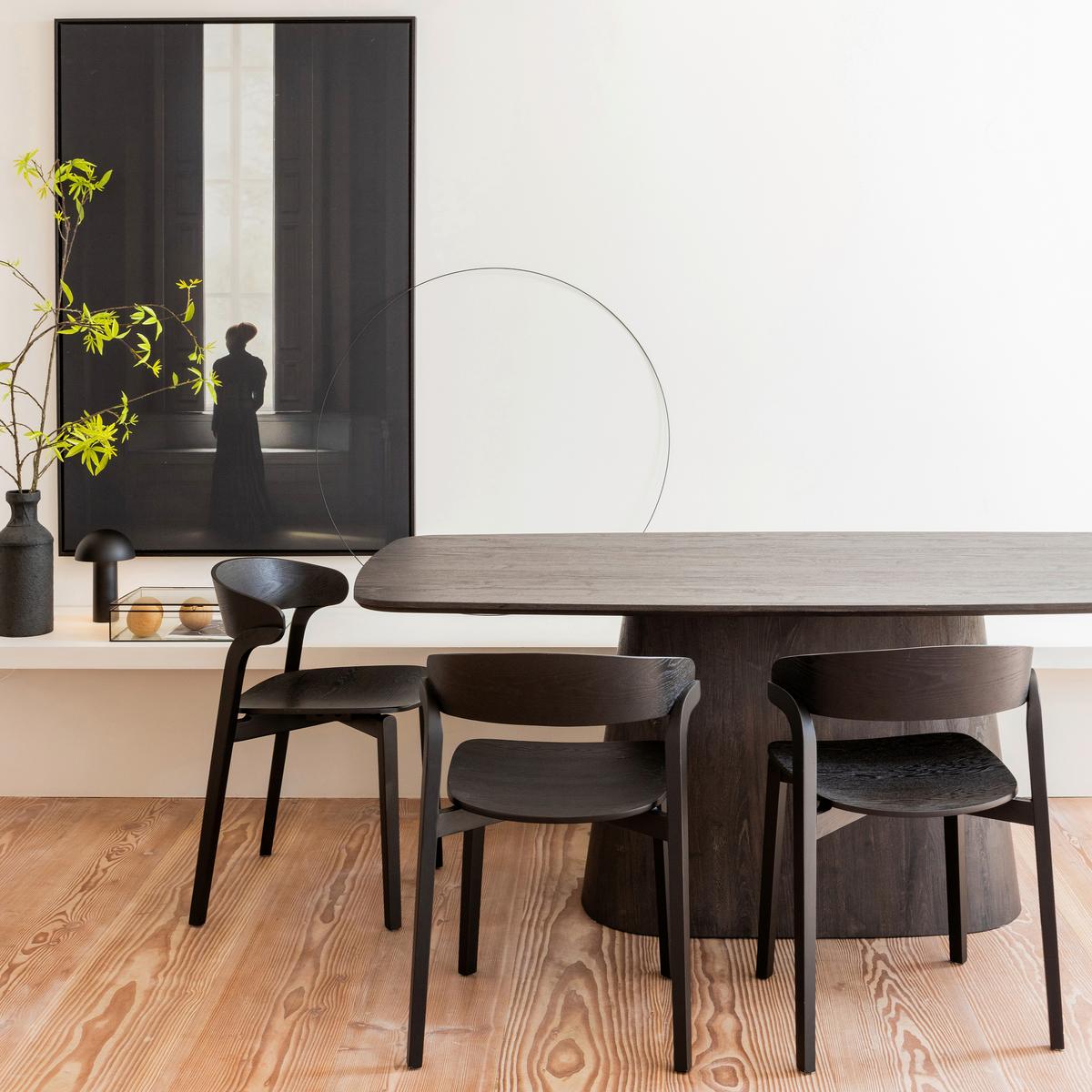 Esstisch Leah Dunkelbraun L: 200 cm - Dunkelbraun, Design, Holzwerkstoff (200/105/76cm) - Livetastic