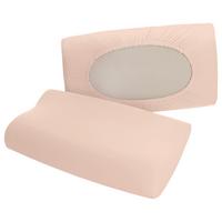 Kopfpolsterbezug Pure Flexible - Rot, Basics, Textil (40-70/40-90cm) - Schlafgut