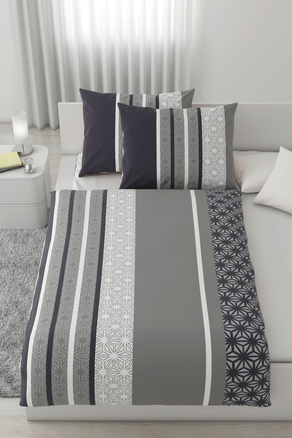 Posteľná bielizeň Sara, 2x70/90 200/220cm - sivá, textil (200/220cm) - Based