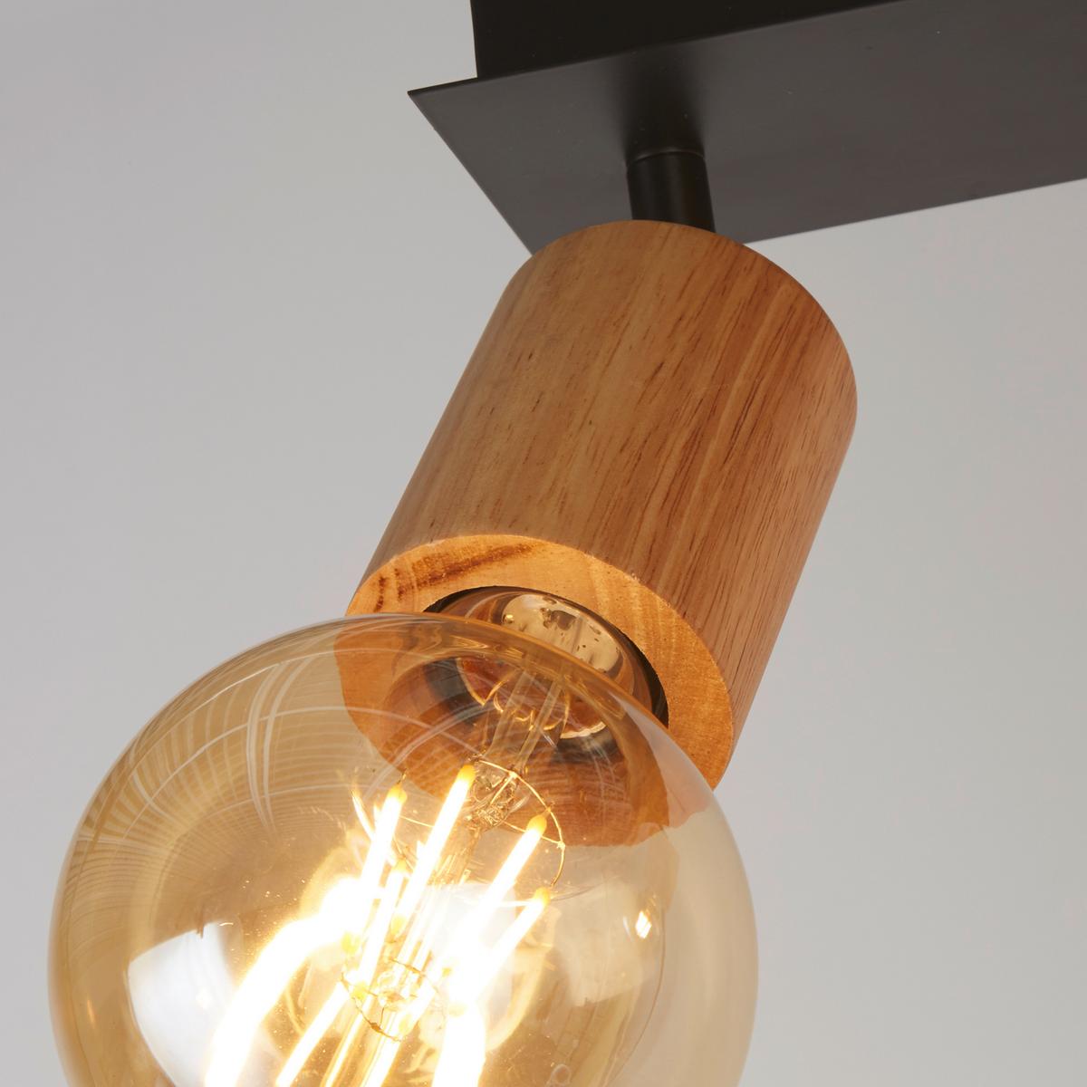 Strahler 50211-2na - Schwarz, Natur, Holz/Metall (18/9/43cm)