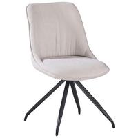 ŽIDLE NOVA - černá/béžová, Moderní, kov/textil (51/85/61cm) - Premium Living