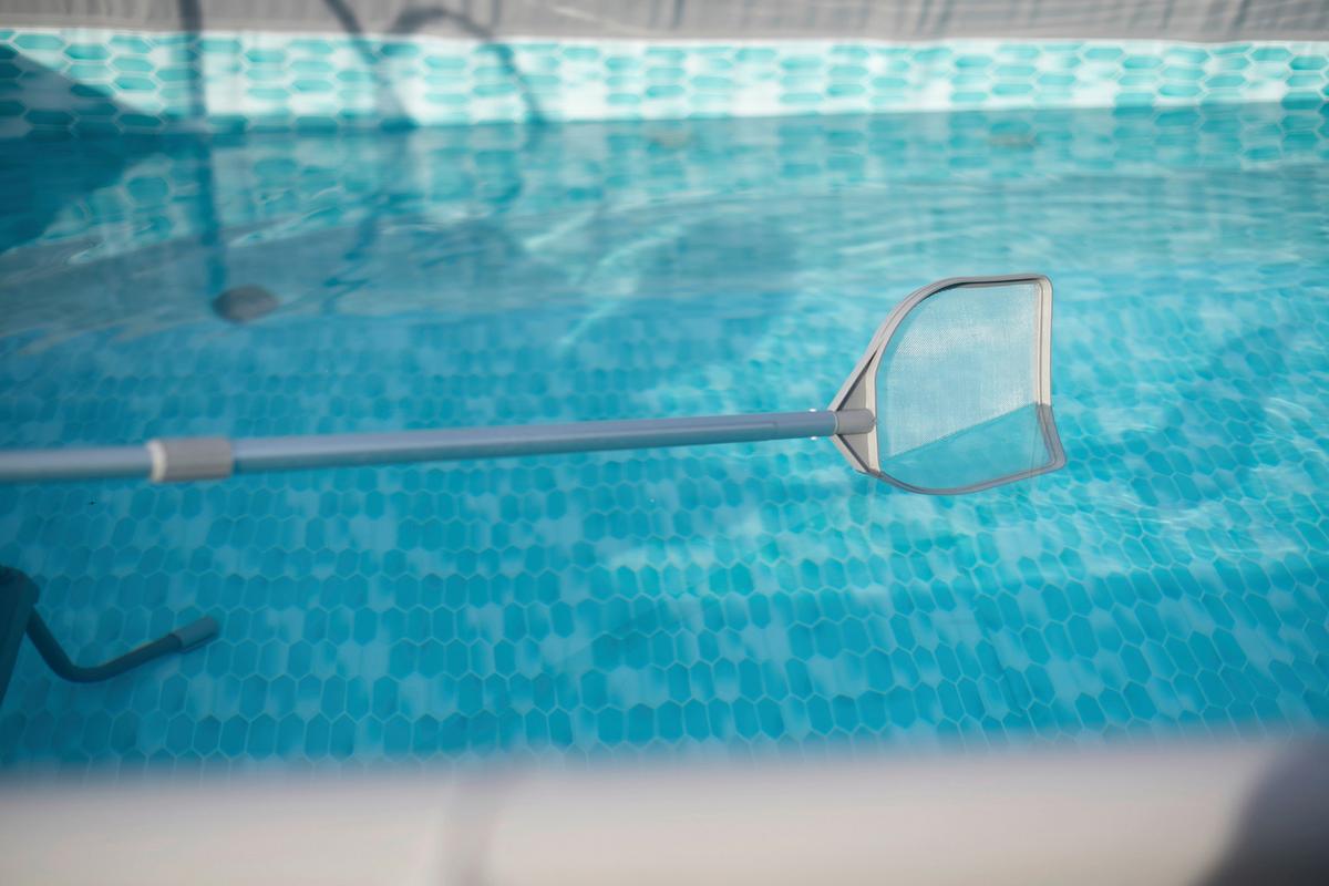 Aufstellpool Rechteckig D: 274 Cm - Anthrazit, KONVENTIONELL, Kunststoff/Metall (274/132/549cm)