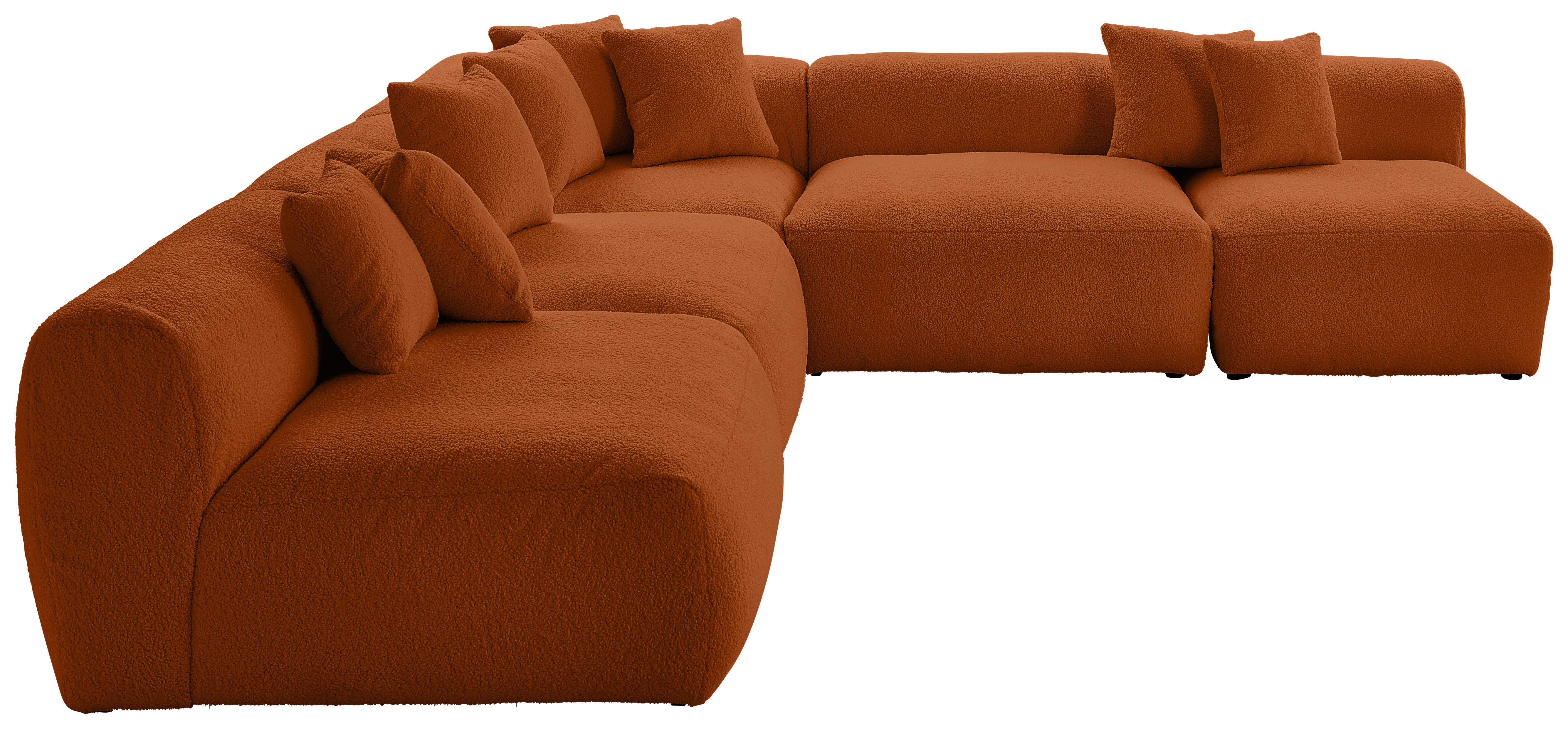 Ecksofa Bloom Rostfarben - Rostfarben, Trend, Textil (315/300cm) - Livetastic