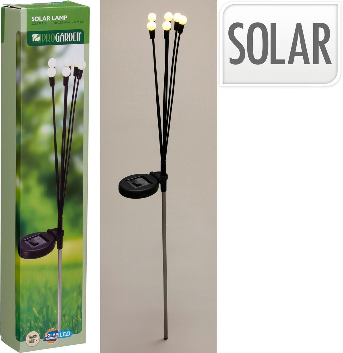 Szolár Lámpa Szolárlámpa - fekete, Basics, műanyag (70cm)