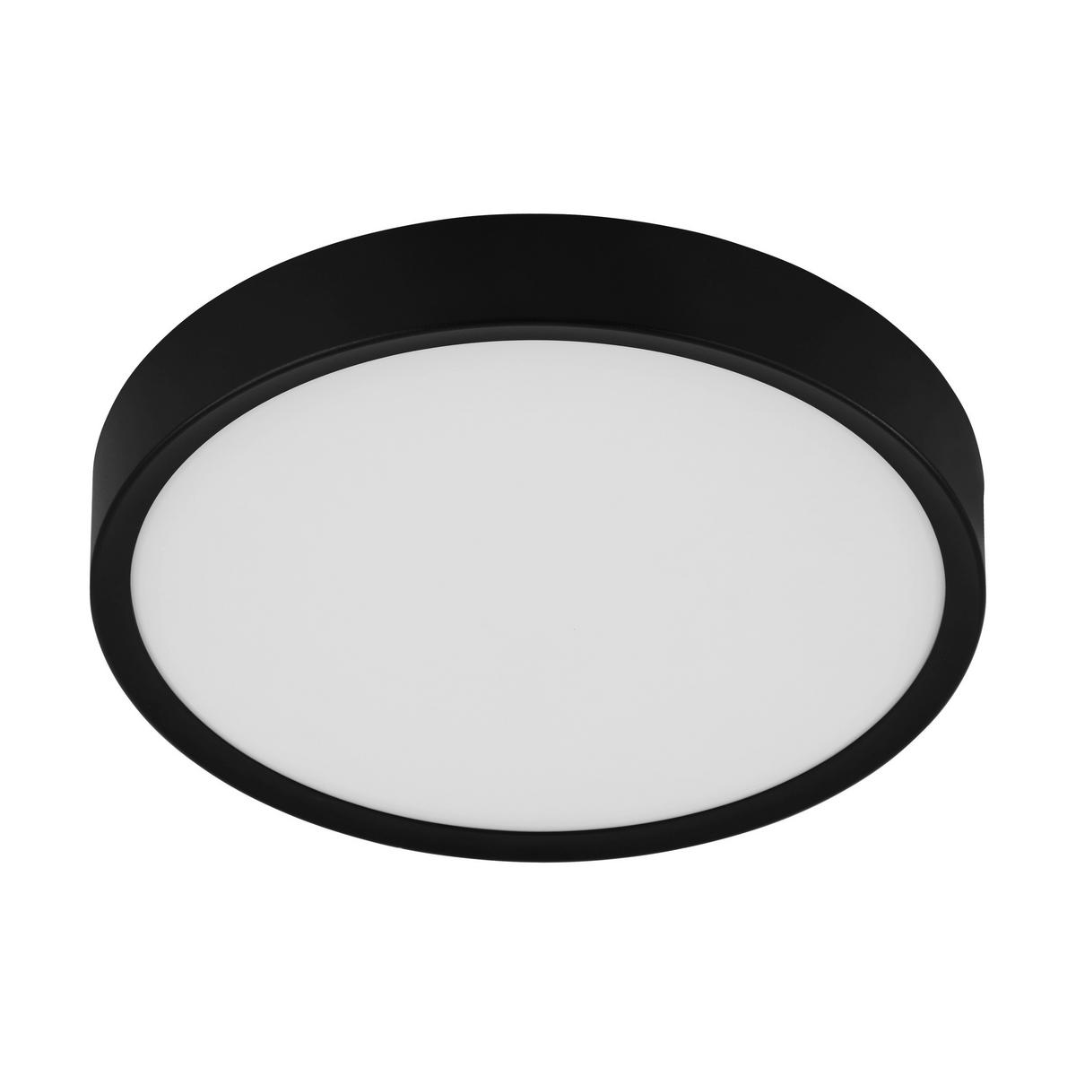 Led-wandleuchte Giglio Rund Schwarz/weiß - Schwarz/Weiß, Basics, Kunststoff/Metall (34/6cm) - Eglo