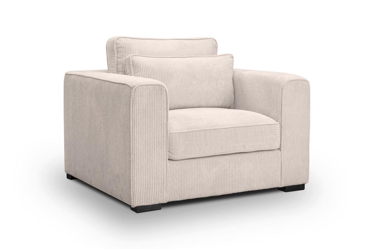 1,5-Sitzer Almera Greige B: 120cm - Greige/Schwarz, Basics, Holz/Textil (120/92/112cm) - MID.YOU