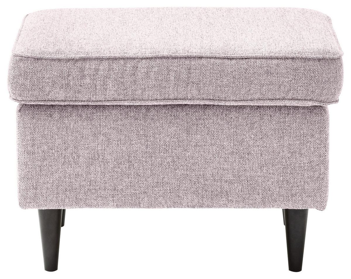 Hocker Oskar - Schwarz/Rosa, Basics, Holzwerkstoff/Textil (63/43/42cm) - MID.YOU
