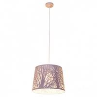 Hängeleuchte White Wood H: 110 cm 1-Flammig - Weiß, Trend, Kunststoff/Metall (25/110cm) - Näve