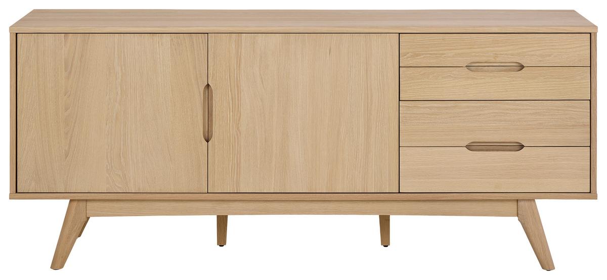 PRÍBORNÍK MARTE - biela/farba duba, Design, kompozitné drevo (180/75/40cm) - MID.YOU