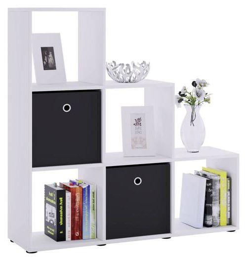 MID.YOU Standregal Dekor Nitas 107,5 cm Weiß