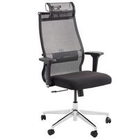 Bürostuhl Model 3 Mit Arm- Stützen Schwarz Bis 120 Kg - Schwarz, KONVENTIONELL, Kunststoff/Textil (68/119-131/70cm) - Livetastic