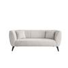 3-Sitzer-Sofa Colori Weiß Rücken Echt - Schwarz/Weiß, MODERN, Textil (208/83/88cm) - MID.YOU