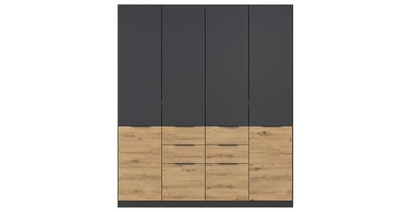 Kleiderschrank Max-Extra - Eiche Artisan/Grau, KONVENTIONELL, Holzwerkstoff (181/210/54cm) - James Wood