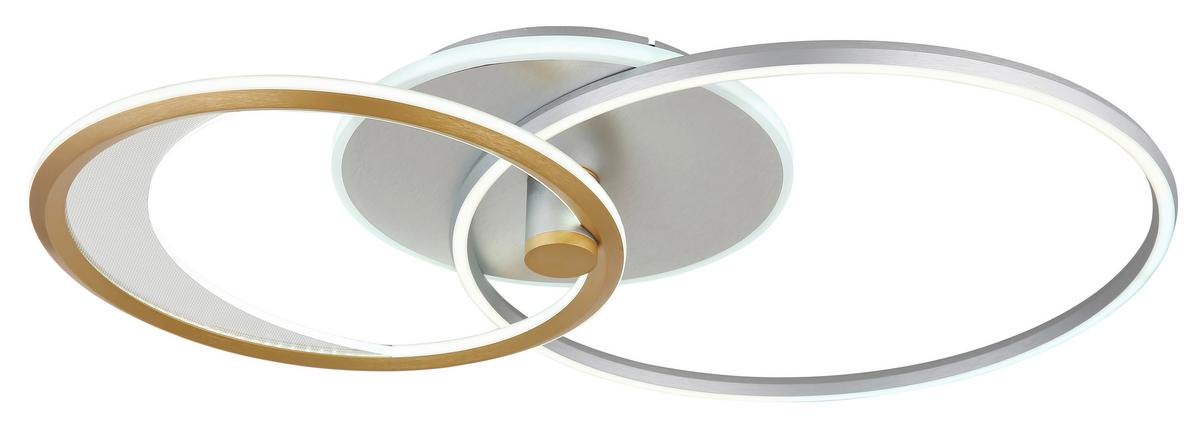 Led Mennyezeti Lámpa 67333-40 - opál/aranyszínű, Basics, műanyag/fém (81/51/11cm) - Globo