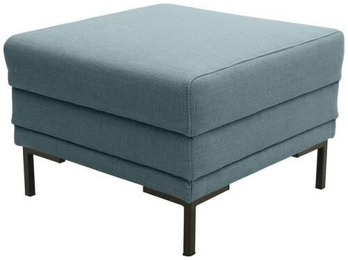 Hocker Looks Vii - Petrol/Schwarz, Design, Textil (55/45/55cm) - LOOKS by W.Joop