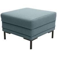 Hocker Looks Vii - Petrol/Schwarz, Design, Textil (55/45/55cm) - LOOKS by W.Joop