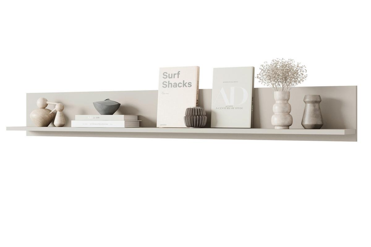 Wandboard Vera Beige, Kaschmir B:138,5cm - Kaschmir/Beige, Design, Holzwerkstoff (138,5/18/12cm) - Livetastic