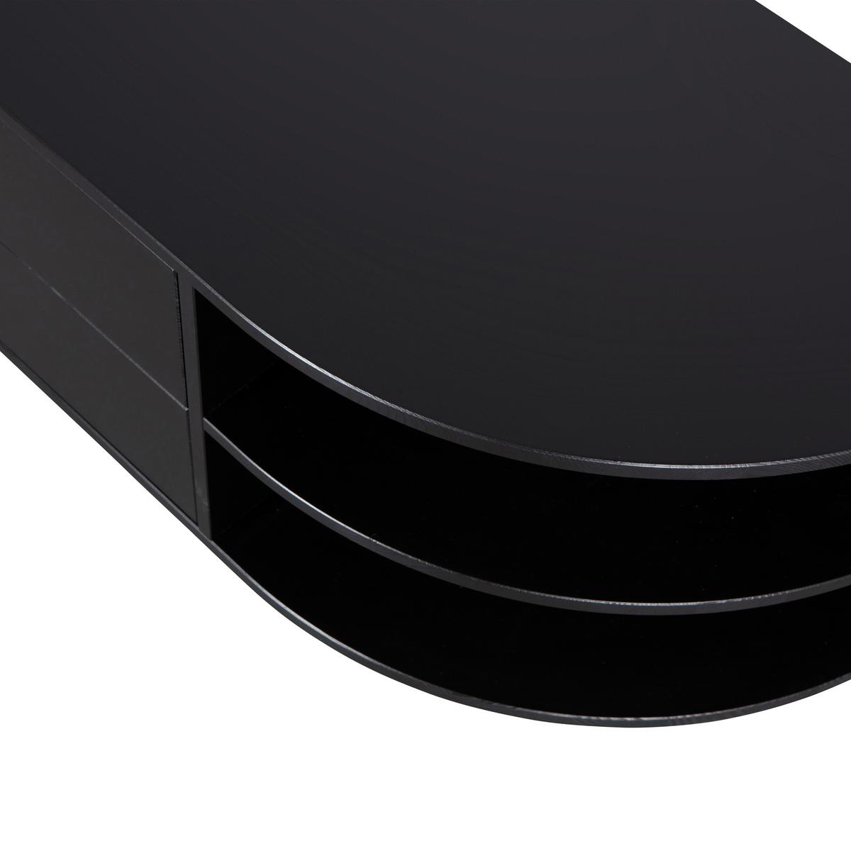 Lowboard Finca Schwarz B: 78cm - Schwarz, Design, Holz (78/40/40cm) - Livetastic