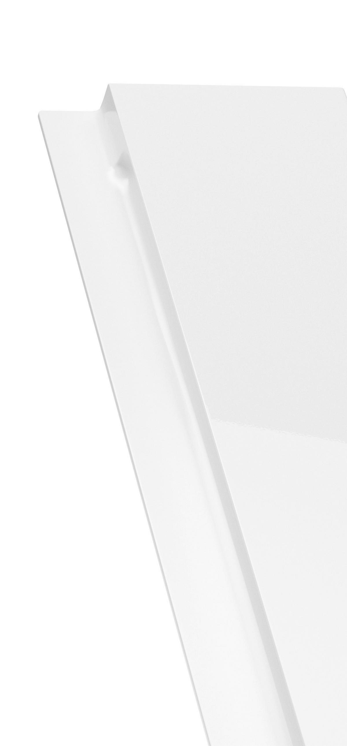 Apothekenschrank Monza B: 50 cm Weiß/Grau 3 Ablagen - Weiß Hochglanz/Weiß, LIFESTYLE, Holzwerkstoff (50/166/60cm) - Held