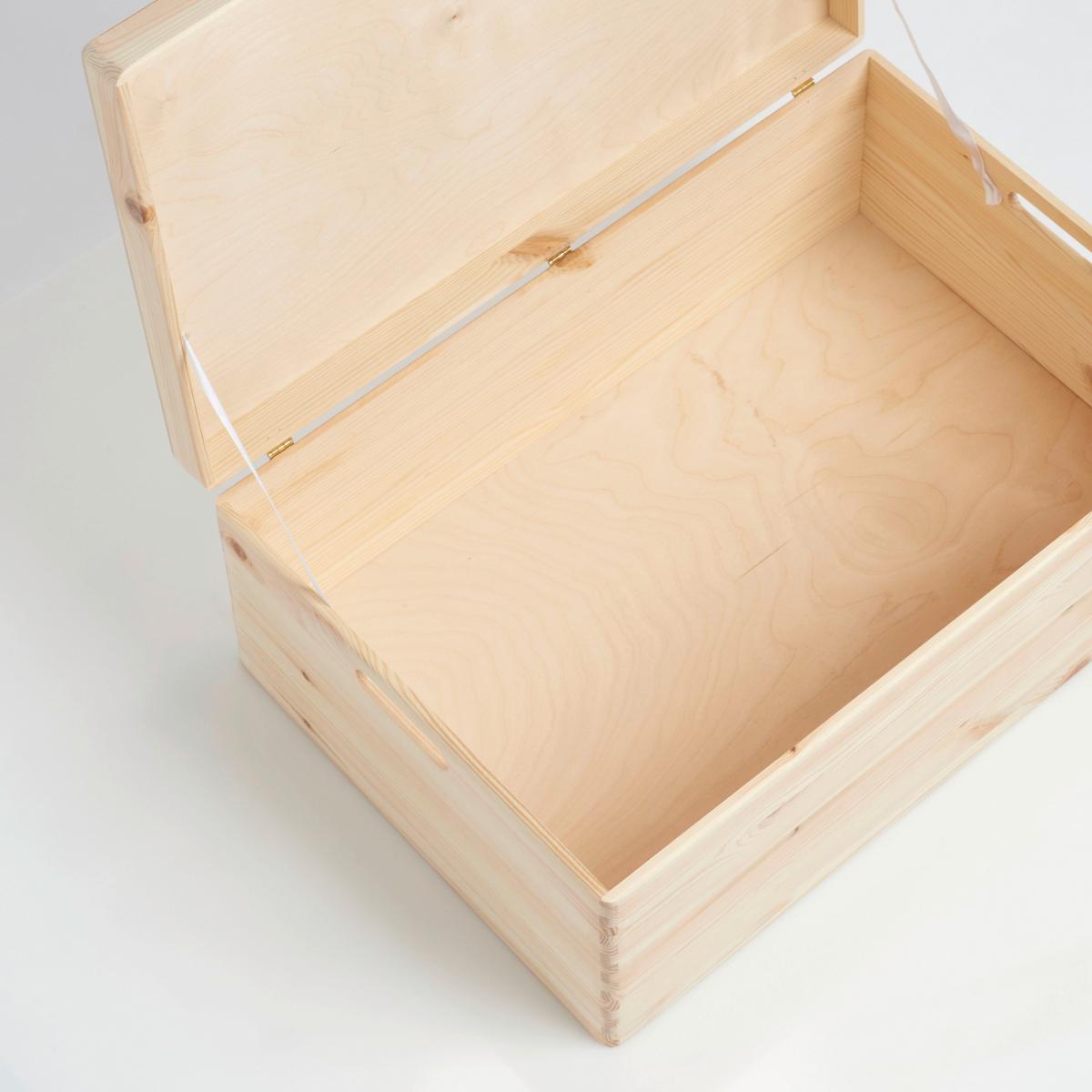 Dekokiste Naturfarben B: 60 Cm - Naturfarben, Basics, Holz (60/40/24cm) - Zeller Present