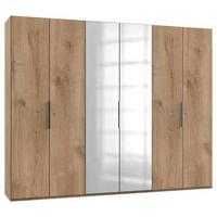 Drehtürenschrank 300 Cm Level Eichefarben Dekor - Eichefarben, MODERN, Holzwerkstoff (300/236/58cm) - MID.YOU