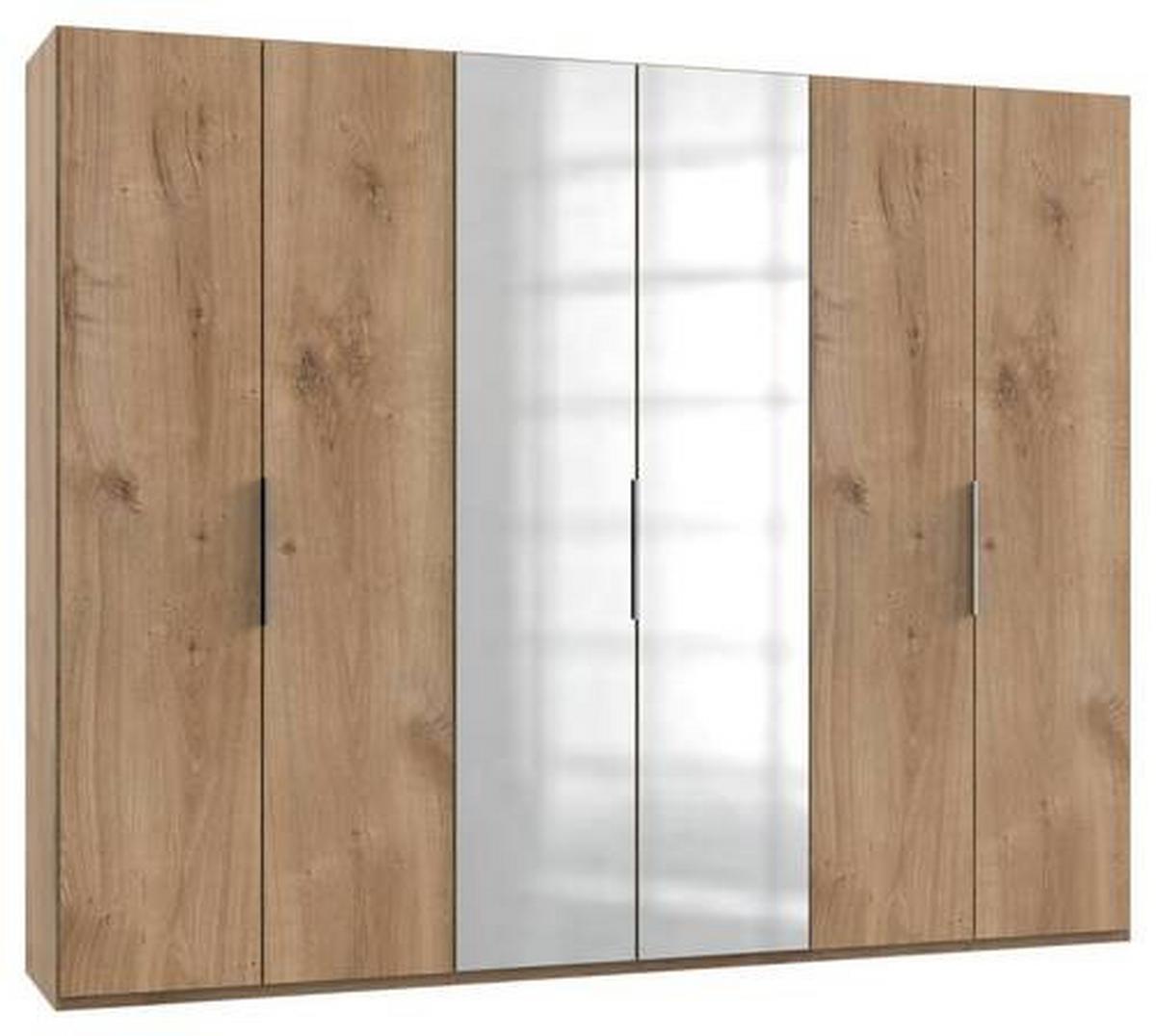Drehtürenschrank 300 Cm Level Eichefarben Dekor - Eichefarben, MODERN, Holzwerkstoff (300/236/58cm) - MID.YOU