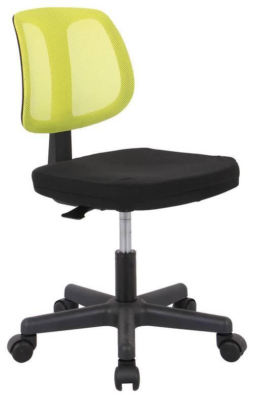 Bürostuhl Jerry Grün höhenverstellbar Bis 110 Kg - Schwarz/Hellgrün, MODERN, Kunststoff/Textil (43/76-88/47cm)