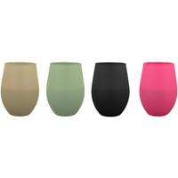 Vonná svíčka CITRONELLA - pink/černá, textil/přírodní materiály (7,6/12,5cm) - Mömax