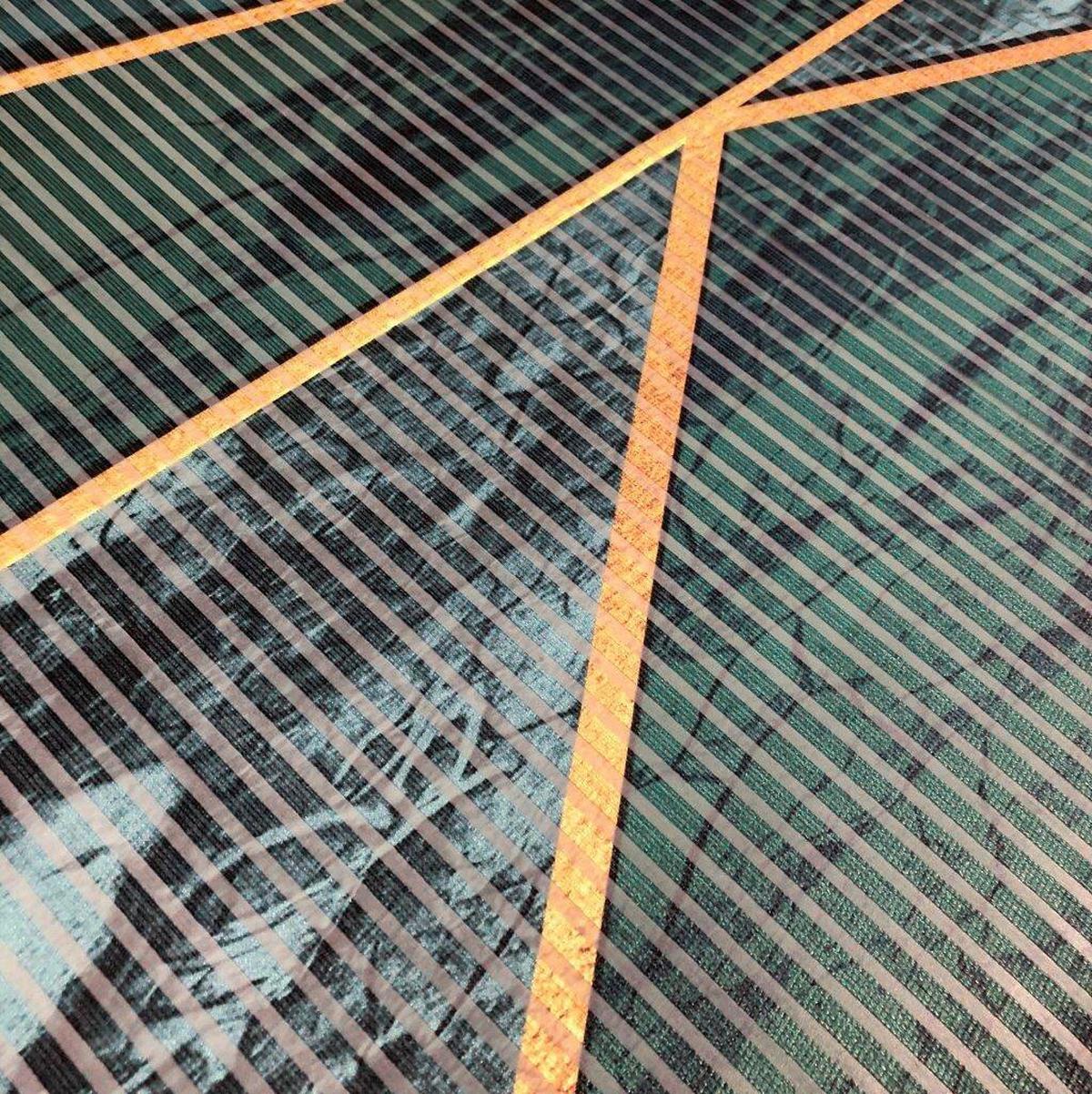 Flächenvorhang Signum - Grün, Natur, Textil (60/245cm)