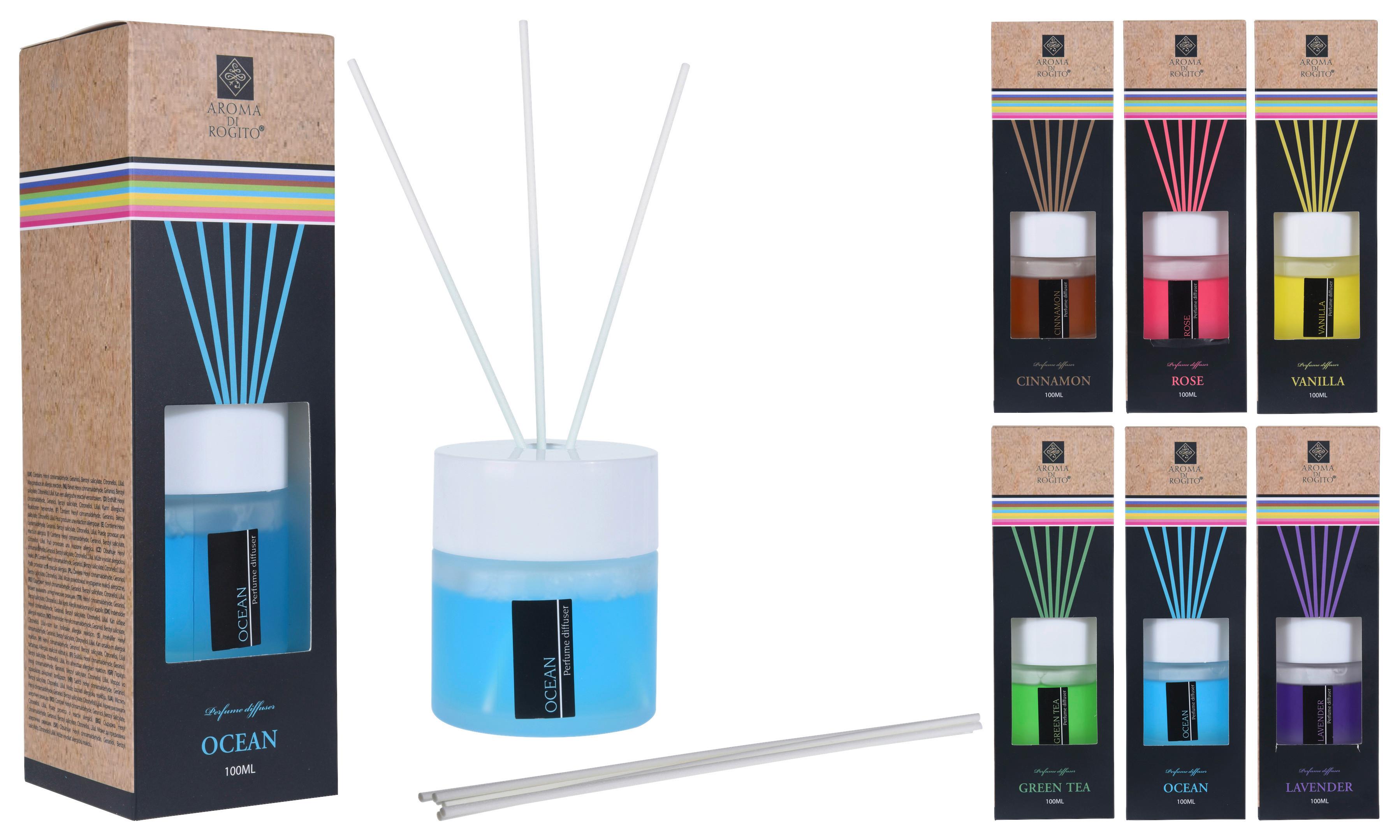 Diffuser mit Duftstäbchen Alenja Versch. Aromen 100 ml