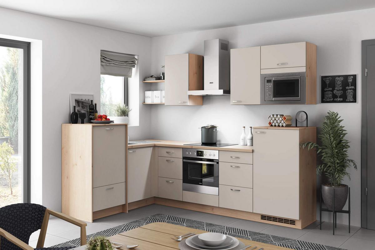 Eckküche Win - Wildeiche/Creme, MODERN, Holzwerkstoff (178/280cm) - Express