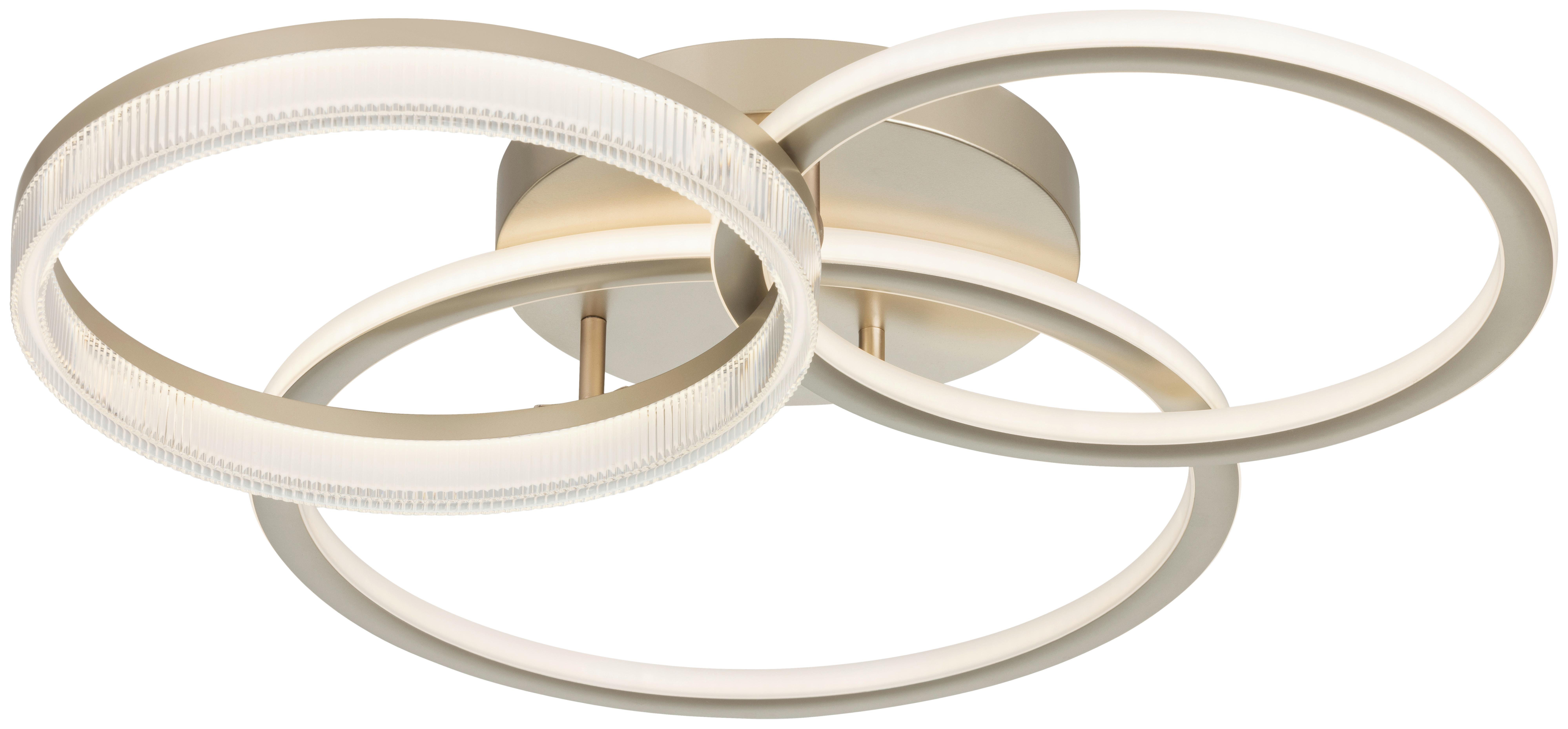 LED-Deckenleuchte, 4000k Cihan - Champagner, Basics, Kunststoff/Metall (70/65/12cm) - Luca Bessoni