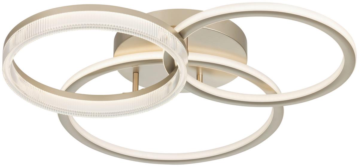 LED-Deckenleuchte, 4000k Cihan - Champagner, Basics, Kunststoff/Metall (70/65/12cm) - Luca Bessoni