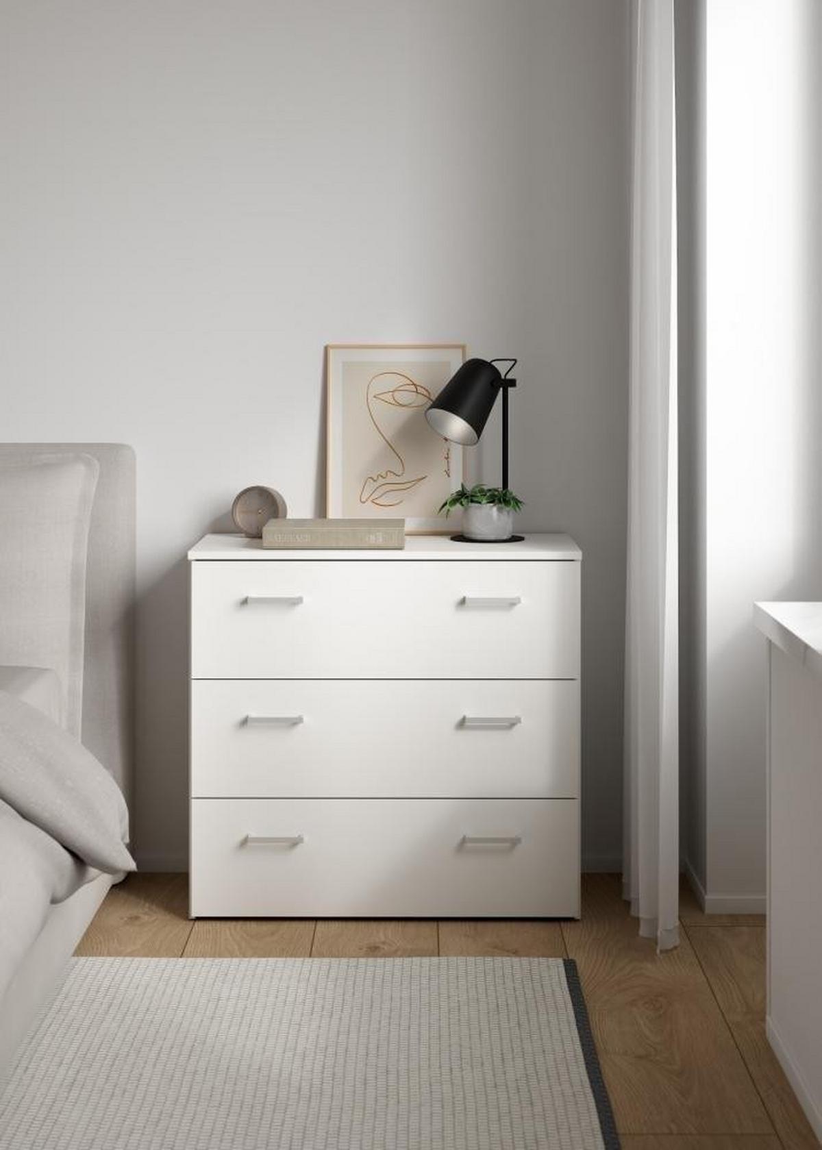 Komód Space 74/70cm - fehér, Konventionell (74/70/36cm)