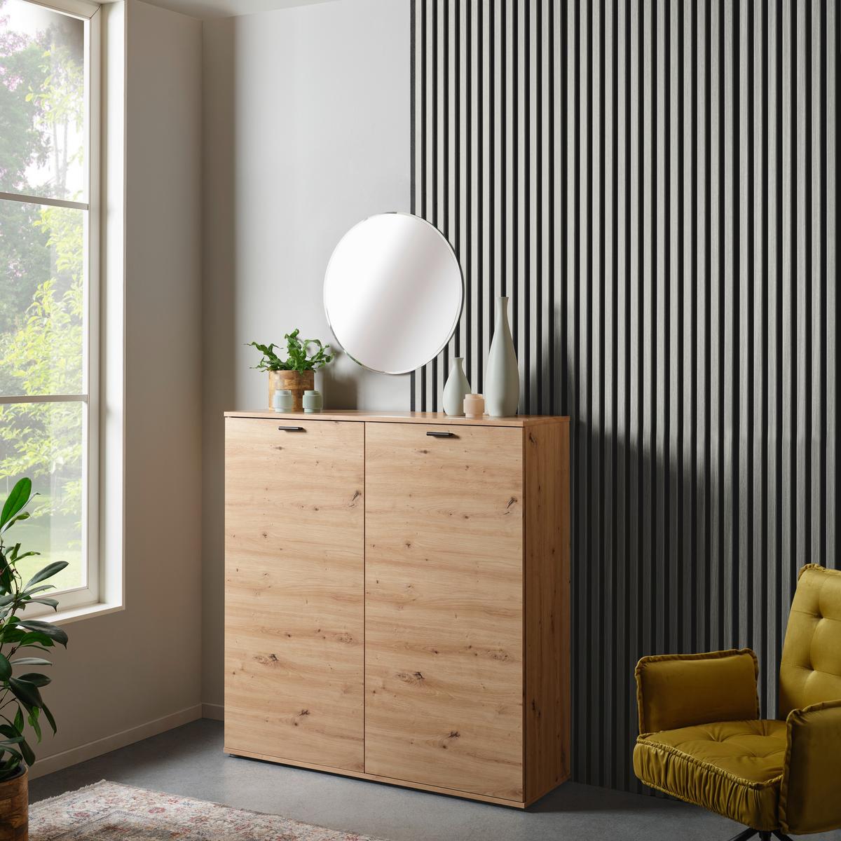 Akustikpaneel Josef - Weiß, MODERN, Holzwerkstoff/Kunststoff (90/60/2cm)