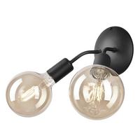 Wandleuchte 39459 Viggo - Schwarz Hochglanz, KONVENTIONELL, Metall (15/23cm)