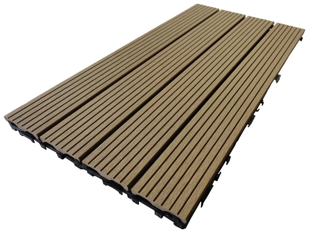 TERRASSENFLIESE PH-WPC-TF-PP6030 - Beige, KONVENTIONELL, Holzwerkstoff (60/30/2.4cm) - Prestige Home
