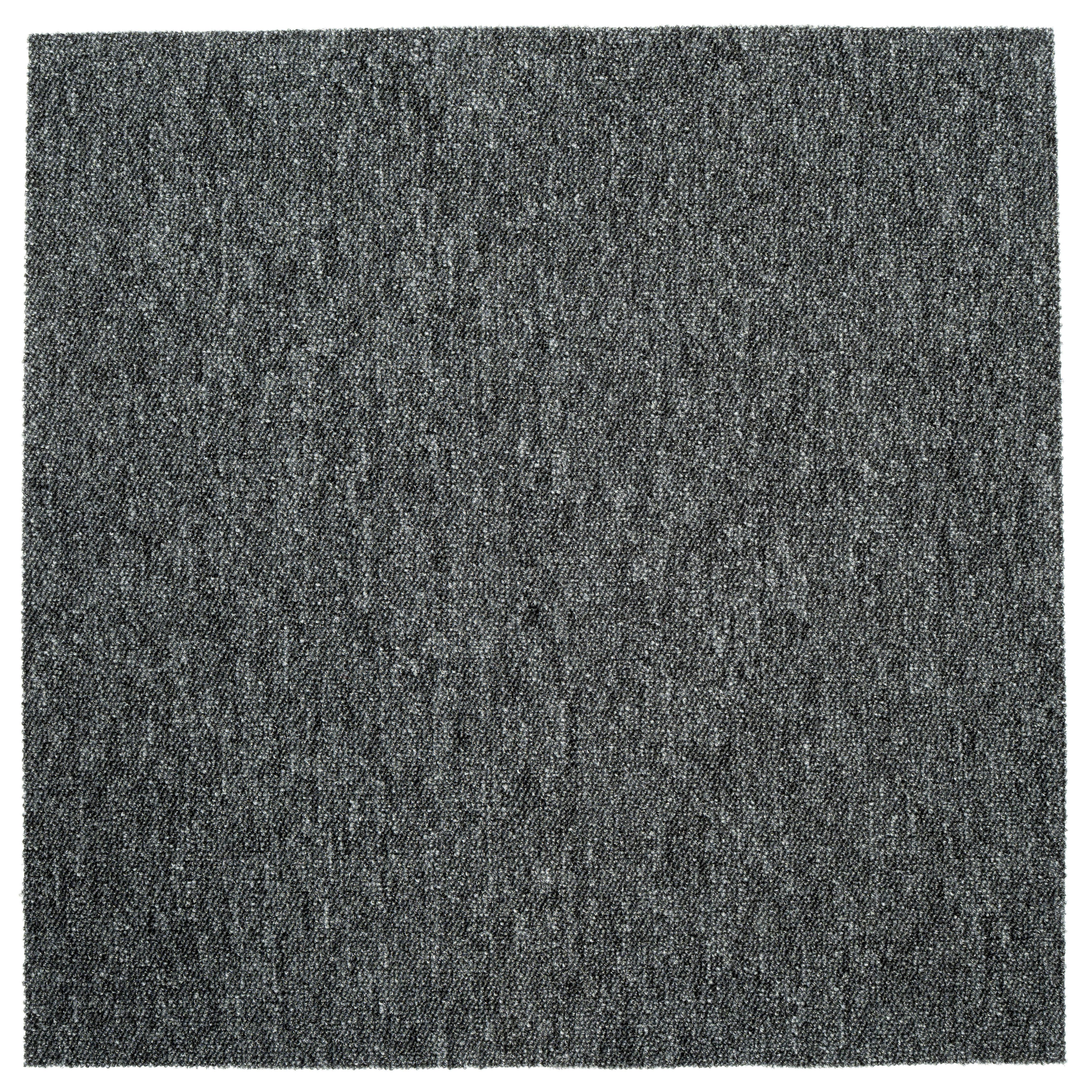 Teppichfliese Grau Sparkle 50x50 Cm Florhöhe 3,5 Mm - Basics, Textil (50/50cm)