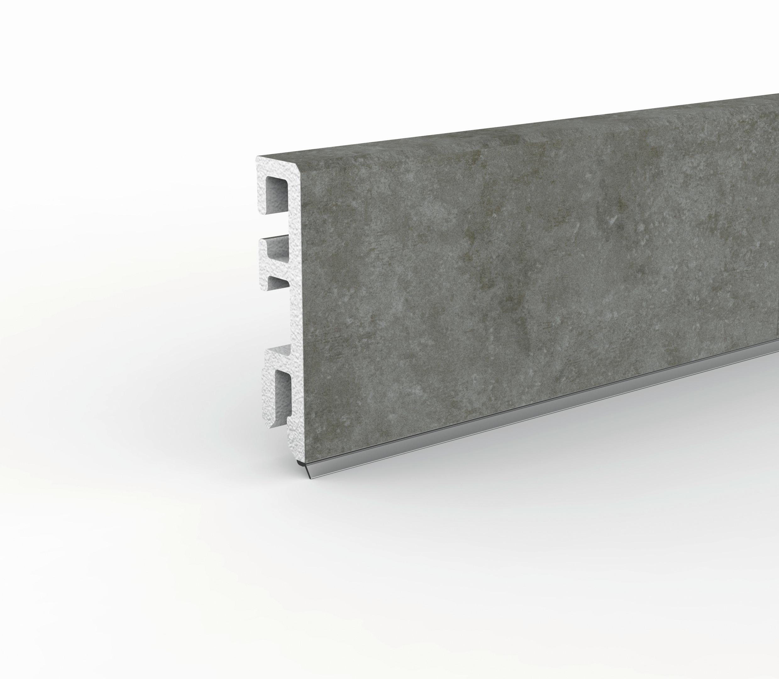 Sockelleiste Doellken Cubica60 Trav Toscano - Grau, Basics, Kunststoff (250/1.3/6cm)