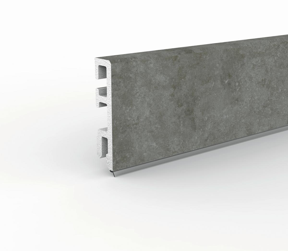 Sockelleiste Doellken Cubica60 Trav Toscano - Grau, Basics, Kunststoff (250/1.3/6cm)